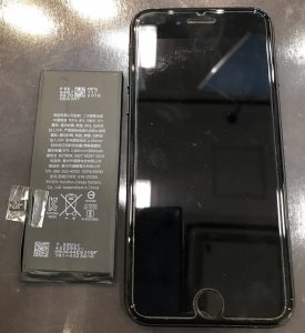 iPhone７のバッテリー交換