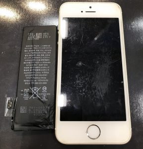 iPhoneSEのバッテリー交換